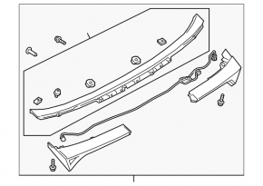 Inner light trunk lid Mitsubishi Eclipse Cross 18-20