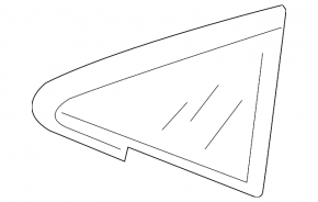 Window blind glass front left VW Golf 15-21