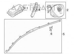 Airbag airbag seat right VW Golf 15-