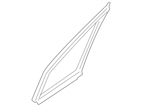 Front right triangle glass seal Subaru Forester 14-16 SJ