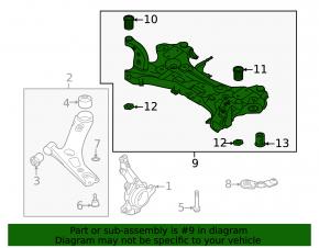 Front subframe for Kia Seltos 2021-2023