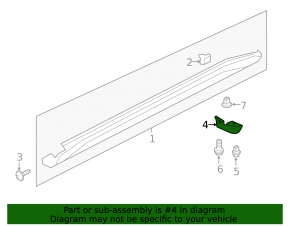 Rear left mudguard for Nissan Juke 11-17