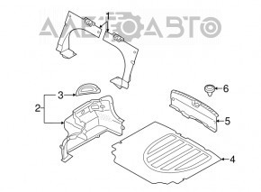 Hyundai Elantra UD 11-13 Trunk opening trim
