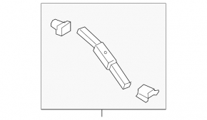 Left rear bumper mount for Hyundai Tucson 16-21
