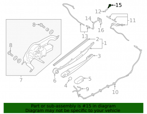 Rear Window Washer Nozzle Subaru Forester 19- SK