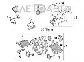 Lexus CT200h 11-17 Air Conditioner Heater Valve