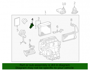 Toyota Sienna 11-20 Air Conditioner Heater Valve