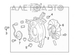 Toyota Sequoia 08-16 air conditioning fan assembly