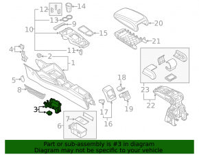 Shifter mount for Audi A3 8V 15-20