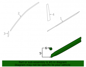 Subaru Ascent 19-26 Lower Front Left Door Trim