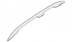 Roof rails 2pcs Subaru Impreza 5d 17-23