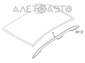 Roof rails 2pcs Subaru Impreza 5d 17-23