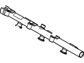 Fuel rail left Ford Explorer 13-19 sport