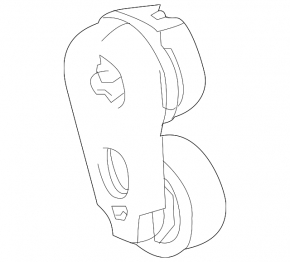 Tensioner roller drive belt Jaguar F-Pace X761 17- on the generator
