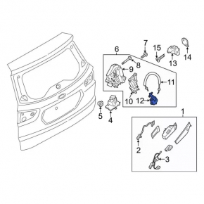 Front right door lock Ford Ecosport 18-22