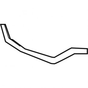 Front bumper molding left Lincoln MKX 16-