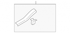 Door sill trim rear right Ford Edge 15- black broken latch