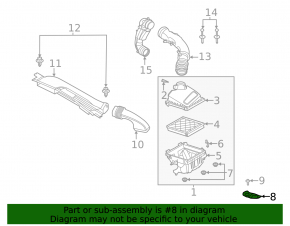 Lincoln Corsair 20-26 Air Filter Housing Bracket