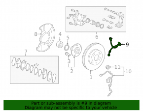 Brake hose front left Honda HR-V 16-22