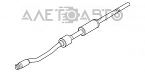 Exhaust line middle part with catalytic converter Mini Cooper Clubman R55 07-14 1.6 turbo