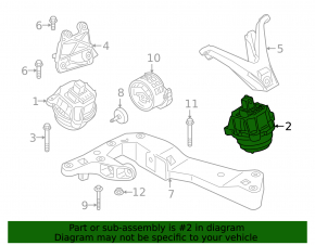 Engine mount left BMW X7 G07 19-22 N63