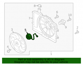 Cooling Fan Motor Hyundai Elantra 21-23 2.0