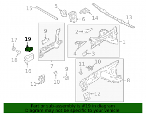Headlight mounts left Volvo V90 17-22 usa