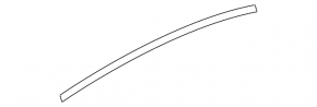 Door molding upper rear left Volvo V90 17-22 usa black gloss