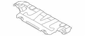 Thermal protection for the trunk trough of the Volvo XC40 19-25 