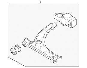 Lower front left control arm for Audi Q3 8U 15-18