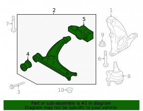 Lower control arm front right Audi Q3 8U 15-18