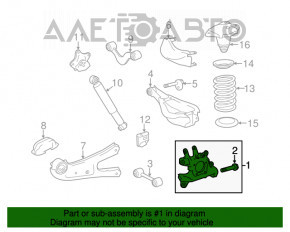 Rear right axle Toyota Highlander 14- with ABS sensor