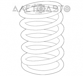 Rear left spring Toyota Highlander 14-19 3.5 stiffness pink