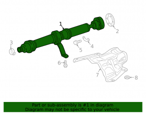 Driveshaft driveshaft Audi Q7 16- 3.0T