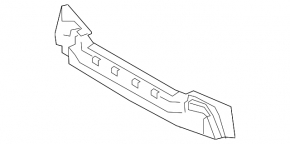 Toyota Prius V 15-17 front bumper absorber, pressed, broken