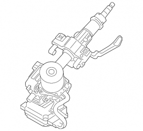 Steering column Hyundai Santa FE Sport 17-18 rest with EPS, without start-stop