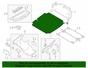 Black trunk floor for VW Jetta 11-18 USA