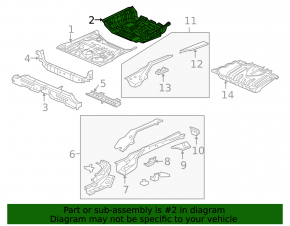 Trunk trough Honda CRV 20-22 hybrid