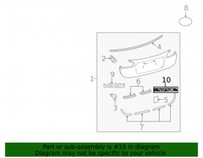 Emblem inscription HS250H Lexus Hs250h 10-12