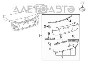 Emblem inscription HS250H Lexus Hs250h 10-12