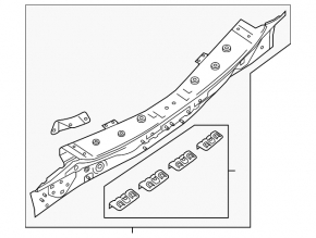 Nissan Rogue 14-20 rear panel drilled, black