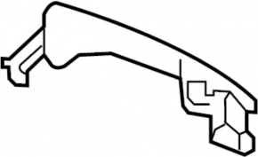 Infiniti QX30 17-19 Keyless Exterior Front Right Door Handle