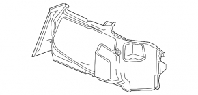 Left arch trim Chevrolet Camaro 16- coupe, scratches