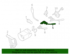 Left steering column switch for Mercedes W211