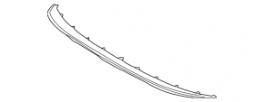 Hyundai Tucson 22-24 front bumper lip trim, gray, limited, Euro