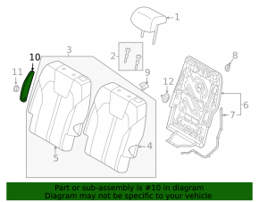 Armrest for the 2nd row rear left seat of the Kia Sorento 21-24 HEV, PHEV, gray leather