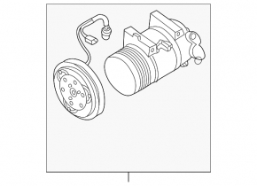 Infiniti QX56 QX80 12-20 Air Conditioning Compressor
