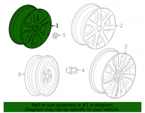 Wheel disk R18 Buick Encore 13-16
