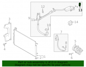 Air conditioner heater valve Hyundai Sonata 20-23 1.6T, 2.5