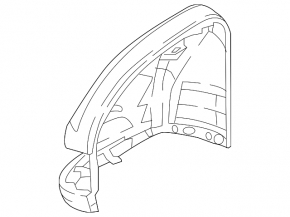 Left side mirror cover for Mercedes X247 GLB 20-26